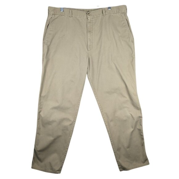 Vintage Carhartt Pants Mens 42x32 Khaki 100% Cotton Union Made USA Khaki WU809 - Picture 1 of 8